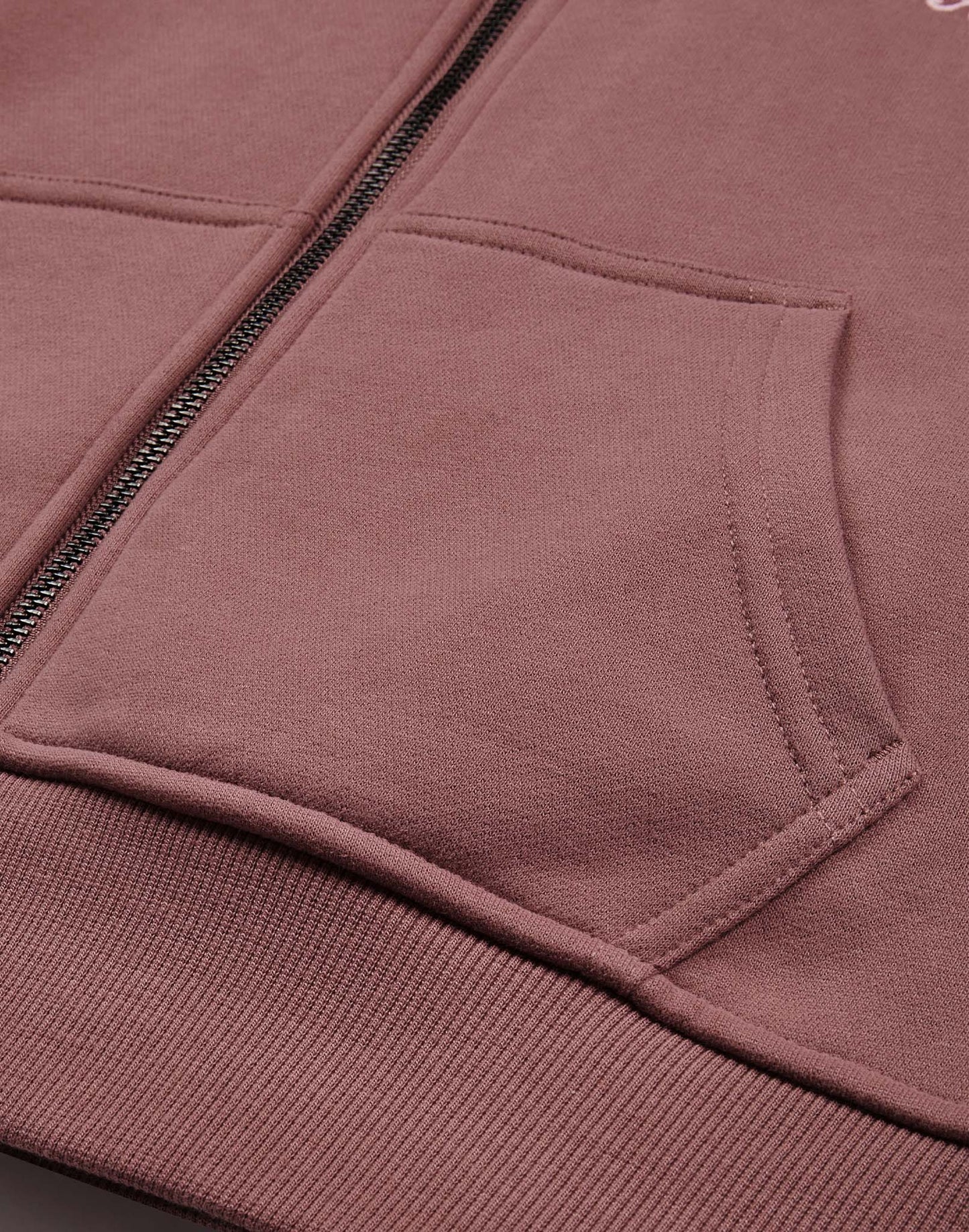 Daily Zip Hoodie in Terra Rose