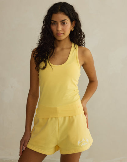Daily Cotton Shorts in Lemon Sorbet