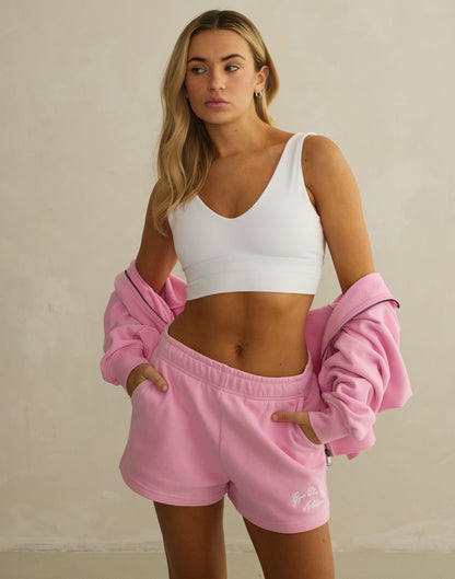 Daily Cotton Shorts in Pink Blossom
