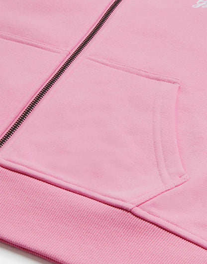 Daily Zip Hoodie in Pink Blossom