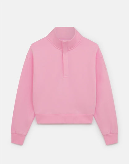 Daily Snap Collar Sweatshirt in Pink Blossom