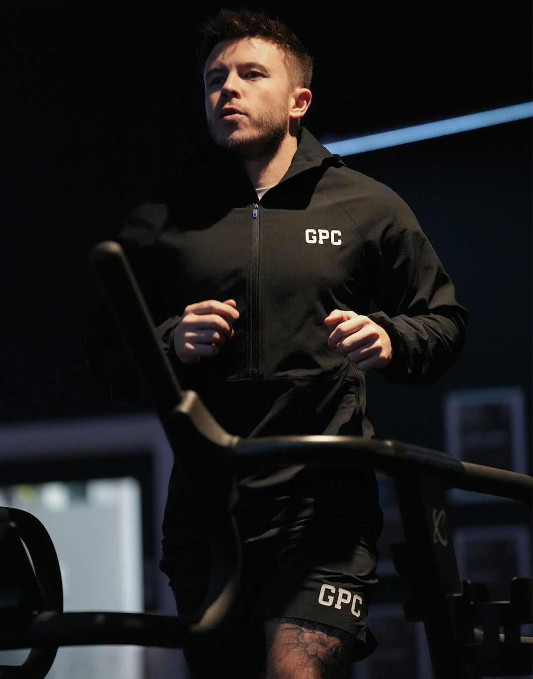 GPC Train Hooded Midlayer in Black