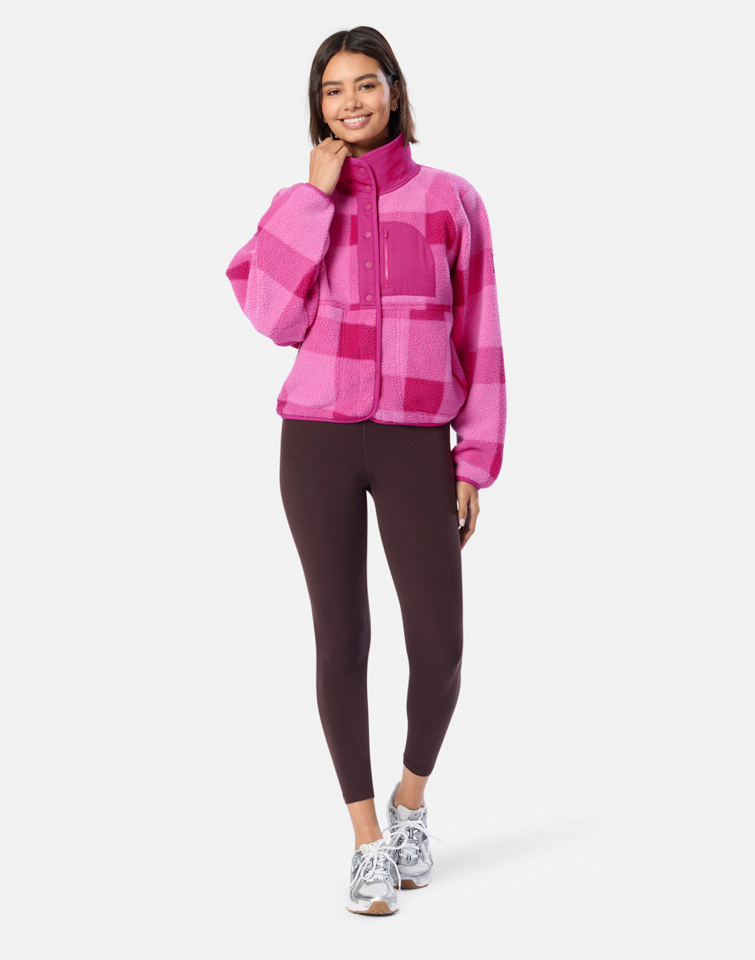 Horizon Layer Up Jacket in Gingham Print