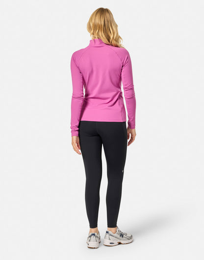 Relentless 1/4 Zip in Crisp Pink