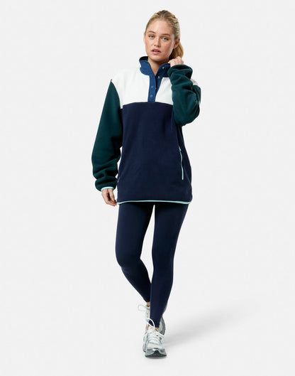 Half Snap Polar Fleece in Twilight Navy