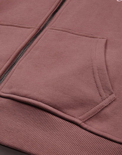 Daily Zip Hoodie in Terra Rose