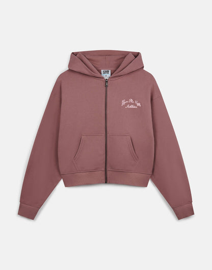 Daily Zip Hoodie in Terra Rose