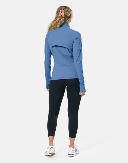 Relentless Full Zip in Oasis Blue