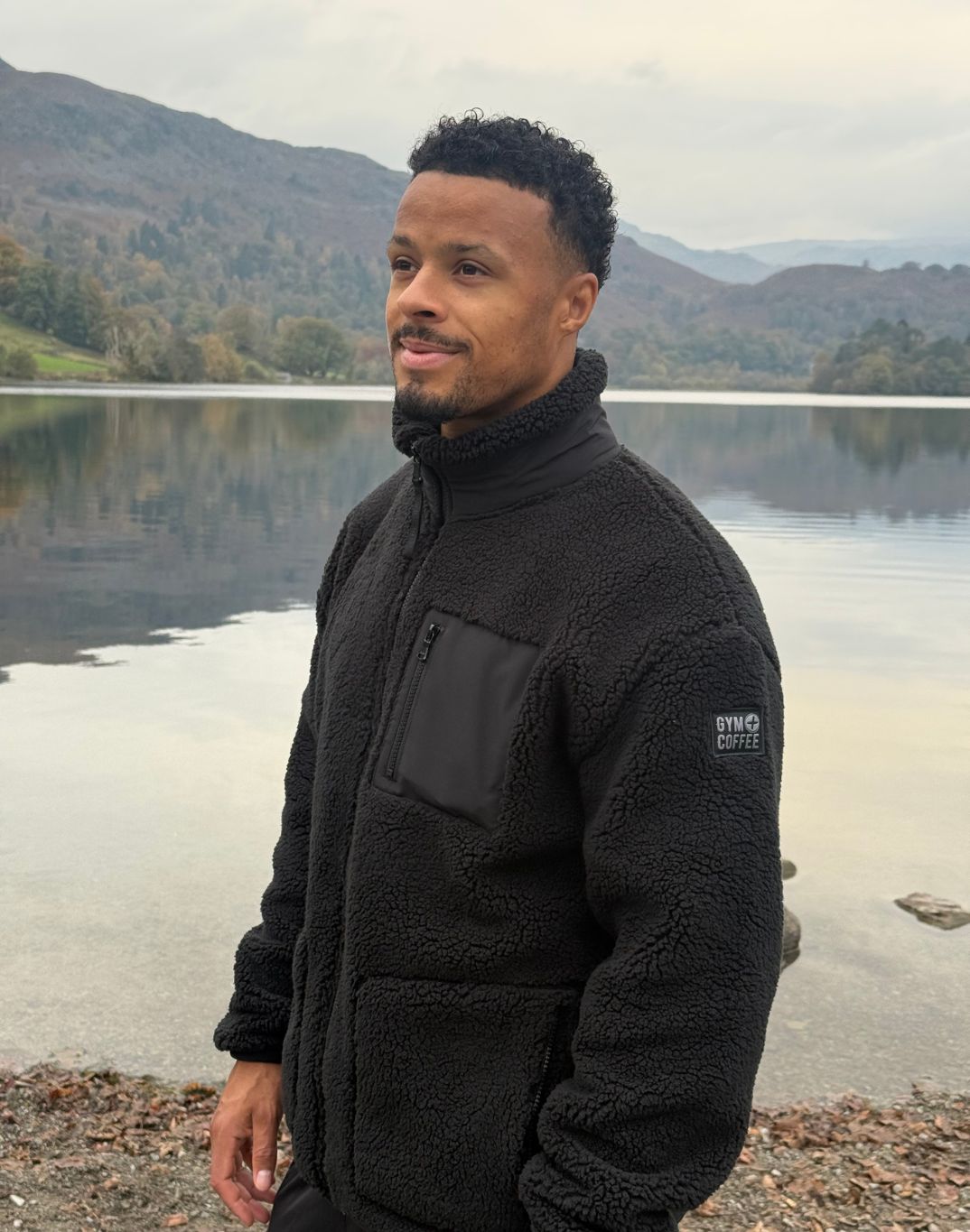 Industry Fleece Jacket in Black